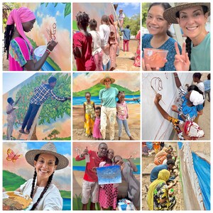 A Celebration of Art and Community: Acclaimed Los Angeles Muralist Brings Joy to Anidan Children's Home in Lamu, Kenya Through Vibrant Donation Mural on behalf of Big Sky Countries Nonprofit