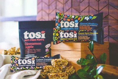 Tosi, the clean and simple snack brand known for its crunchy, plant-based, nutrient-dense protein bars, ushers in a new era, focusing on the importance of what's inside its products.