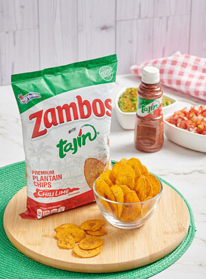 TAJÍN Y ZAMBOS SE UNEN PARA OFRECER UNA NUEVA EXPERIENCIA DE SNACK: ZAMBOS CON TAJÍN, CHIPS DE PLÁTANO PREMIUM