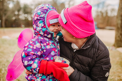 Elodie lives with a severe form of EB. EB Research Partnership and the Plunge for Elodie will continue to make waves until a cure is found, for Elodie and everyone battling EB. (Photo: EB Research Partnership)