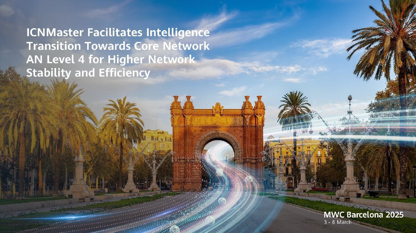 ICNMaster soutient la transition de l'intelligence vers les réseaux autonomes centraux de niveau 4 pour une stabilité et efficacité accrues