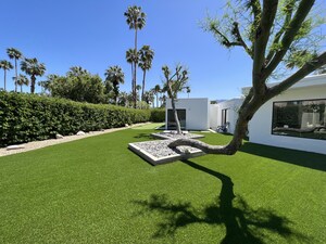 Drought-Tolerant Artificial Turf Creates Lush, Multi-Functional Backyard in the Desert