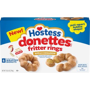 Hostess® Releases Donettes Fritter Rings, New Apple Flavor of the Iconic Snack