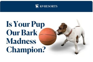 K9 Resorts Kicks Off "BARK Madness" Competition, Offering a $500 Gift Card to Winning Pet Parent
