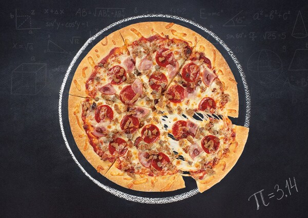 Solve the hunger equation with the perfect formula of pizza, quesadillas and chicken tenders for just $3.14 each Solve the hunger equation with the perfect formula of pizza, quesadillas and chicken tenders for just $3.14 each