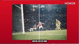 HONOR da vida a 115 años de historia del Manchester United con Escalamiento de foto por IA en el Magic7 Pro