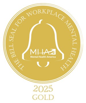 The Coordinating Center Recognized with 2025 Bell Seal for Workplace Mental Health at Gold Level by Mental Health America