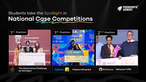 Masters' Union students defeat IIMs, ISB to take home INR 5L, 3L and 1L cash prizes across 3 National Case Competitions Masters' Union students defeat IIMs, ISB to take home INR 5L, 3L and 1L cash prizes across 3 National Case Competitions