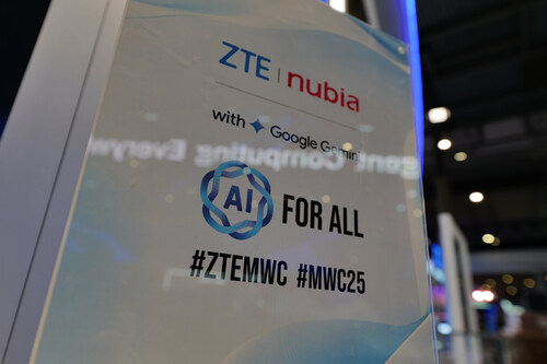 ZTE accelerates AI transformation with Google (PRNewsfoto/ZTE Corporation)