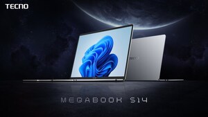 TECNO Unveils Industry's Lightest OLED Laptop MEGABOOK S14 at MWC 2025 with TECNO AI and Snapdragon X Elite Compute Platform