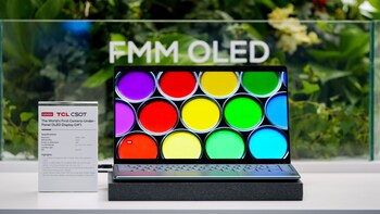 The World’s First Camera-Under-Panel 14-inch OLED Display.