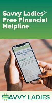 Savvy Ladies Free Financial Helpline mobile app available on Google Play and iOS Apple app store.