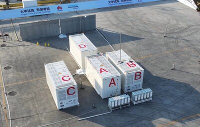 Huawei's Smart String & Grid Forming ESS Triumphs in Extreme Ignition Test (PRNewsfoto/Huawei)