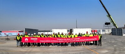 Huawei's Smart String & Grid Forming ESS Triumphs in Extreme Ignition Test (PRNewsfoto/Huawei)
