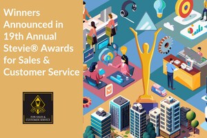 Vencedores anunciados no 19º Stevie® Awards para Vendas e Atendimento ao Cliente
