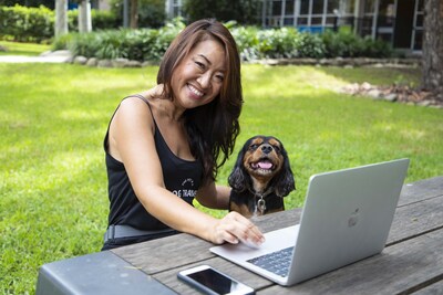 Miki Kanamaru, founder of dog training small business Pawsitive Mindset