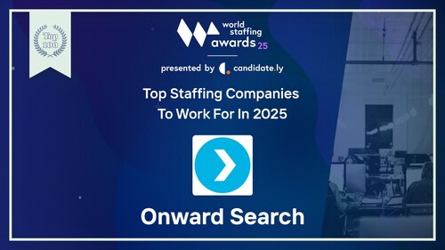Onward Search Named Top Staffing Companies to Work For