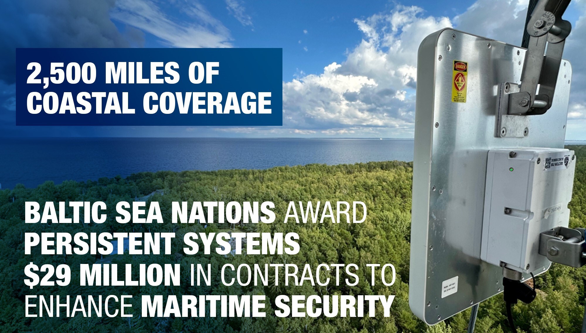 Baltic Sea Nations Deploy Advanced Coastline Surveillance Network with Persistent Systems