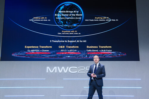 Huawei Cao Ming Launched AI-Centric 5.5G Solutions (PRNewsfoto/Huawei Technologies)