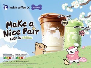 Luckin Coffee Collaborates with Maltese to Launch the Pear-fect Pair Hug Latte
