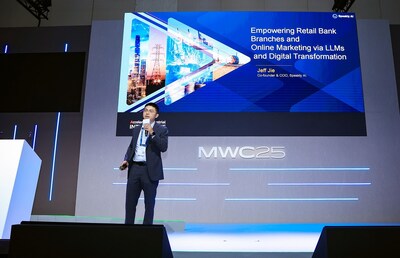 Speakly AI Co-founder & COO Jeff Jie Delivered a Keynote Speech at the MWC 25 Digital Finance Session
