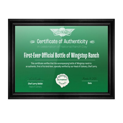 The winner will receive a certificate of authenticity signed by Wingstop’s Head of Culinary, Chef Larry Bellah.