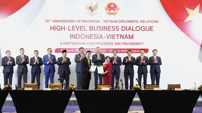 Representatives of TTC AgriS and Sungai Budi Group at the signing ceremony of the Vietnam - Indonesia agricultural economic development cooperation agreement on March 10, 2025, witnessed by Vietnamese Party General Secretary - H.E. To Lam and Ministers of the two countries