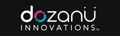 dozanü innovations logo, white on black