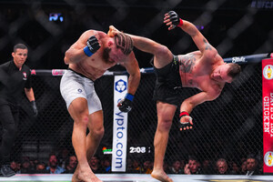 Monster Energy's Justin Gaethje Defeats Rafael Fiziev at UFC 313 in Las Vegas