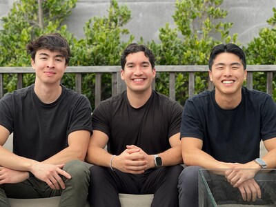 Founding team (left to right): Trevor West, Ivan Esmeral, and Jesse Xu.
