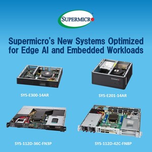 Supermicro oferece desempenho e eficiência superiores para IA na borda