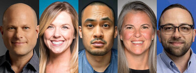 AAF’s Newest Board Members. Pictured from left to right:  Evan Adlman, Caroline Clayton, Tim Natividad, Andrea Kerr Redniss and Aaron Sobol