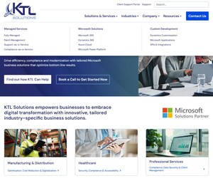 KTL Solutions Launches a Fresh, User-Friendly Website