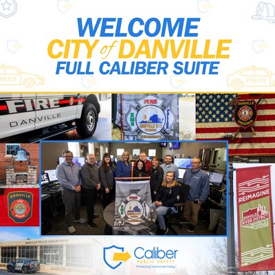 Caliber Public Safety and City of Danville staff come together to mark the successful deployment of Caliber’s full public safety product suite.