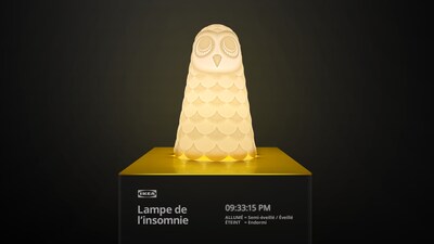 IKEA Canada lance la lampe de l’insomnie pour attirer l’attention sur le mauvais sommeil chez les enfants (Groupe CNW/IKEA Canada Limited Partnership)