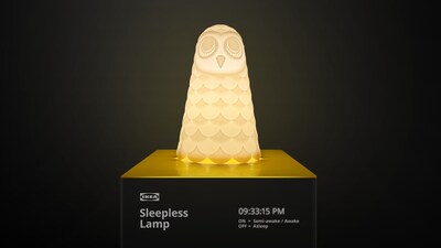 IKEA Canada Launches Sleepless Lamp to Shed Light on Sleep Poverty Among Children (CNW Group/IKEA Canada Limited Partnership)