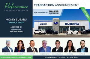 Performance Brokerage Services Advises on the Sale of Money Subaru in Salina, Kansas to Midway Motors