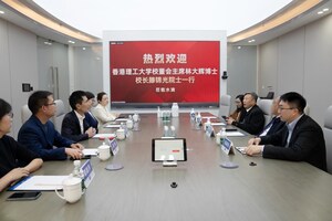 香港理工大學校董會主席林大輝、校長滕錦光一行到訪水滴公司