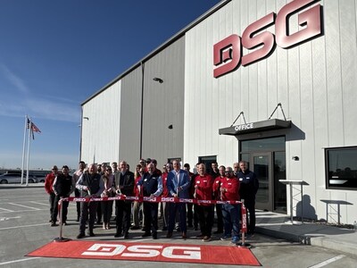 DSG's grand opening event included remarks from company and local community leaders, a ribbon-cutting ceremony, and a tour of the facility.