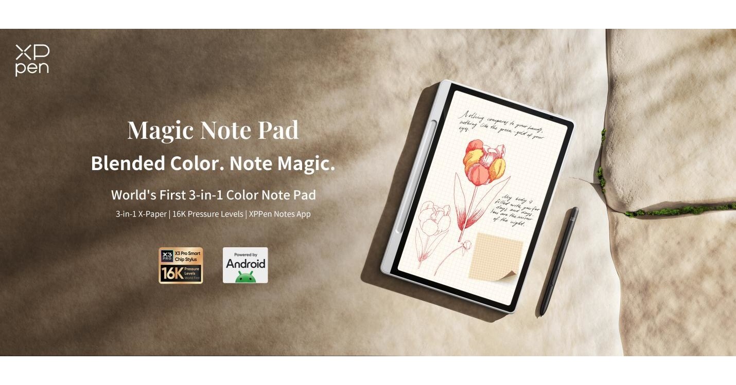 XPPen Unveils Magic Note Pad: Pioneering Digital Note-Taking with the ...