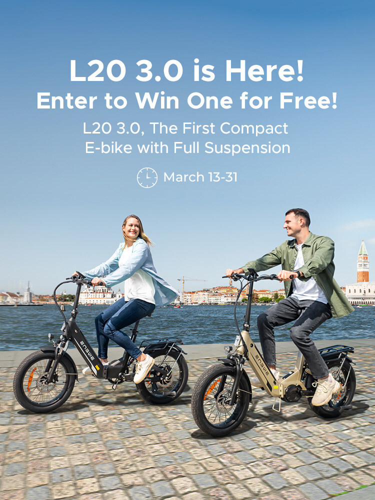 ENGWE Unveils the L20 3.0 Series: The First Compact ebike with Full-Suspension