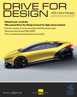 Design a Dream Chrysler Vehicle of the Future: Stellantis Looks to Inspire High School Students With 2025 Drive for Design Contest