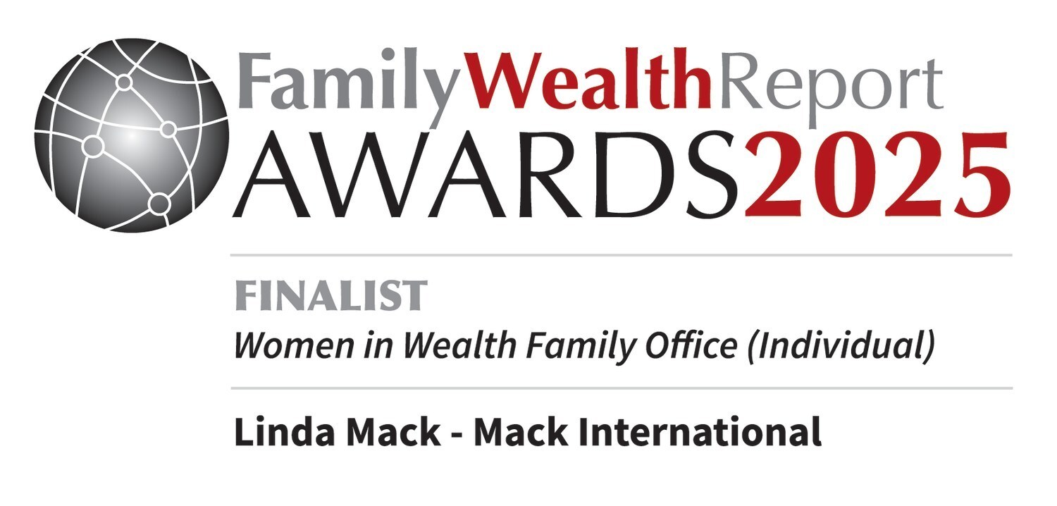 Linda Mack and Mack International have been selected as a finalist in four categories for the 2025 Family Wealth Report Awards