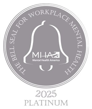Somos Awarded Highest Level of Recognition with Platinum Bell Seal for Workplace Mental Health by Mental Health America