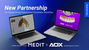 Medit se asocia con Imagoworks para mejorar el flujo de trabajo de prótesis edéntulas