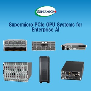 A Supermicro amplia seu portfólio de IA empresarial com mais de 100 sistemas otimizados para GPU, incluindo o suporte à próxima NVIDIA RTX PRO 6000 Blackwell Server Edition e à plataforma NVIDIA H200 NVL