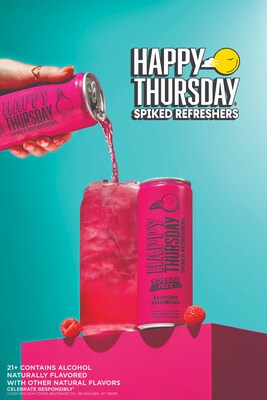 Happy Thursday Adds New Raspberry Dragonfruit Flavor to Their Non-Carbonated Spiked Refreshers Lineup