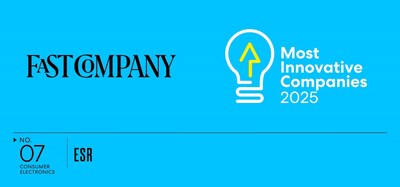 ESR Named to Fast Company’s Most Innovative Companies List 2025 ESR Named to Fast Company’s Most Innovative Companies List 2025