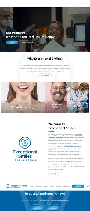 Mayfield, OH's, Exceptional Smiles at Landerbrook Selected as a 2025 Top Patient Rated Dentist