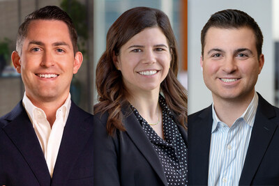 Mesirow Expands Alternative Credit Team with Three Strategic Hires | L to R: Nicholas Paidas, Servia Rindfleish, and Bryce Labonski